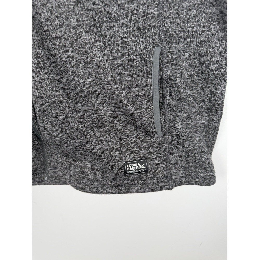 Eddie Bauer Full Zip Performance Sleeveless Fleece Vest Jacket Gray Size 2XL - Picture 2 of 7